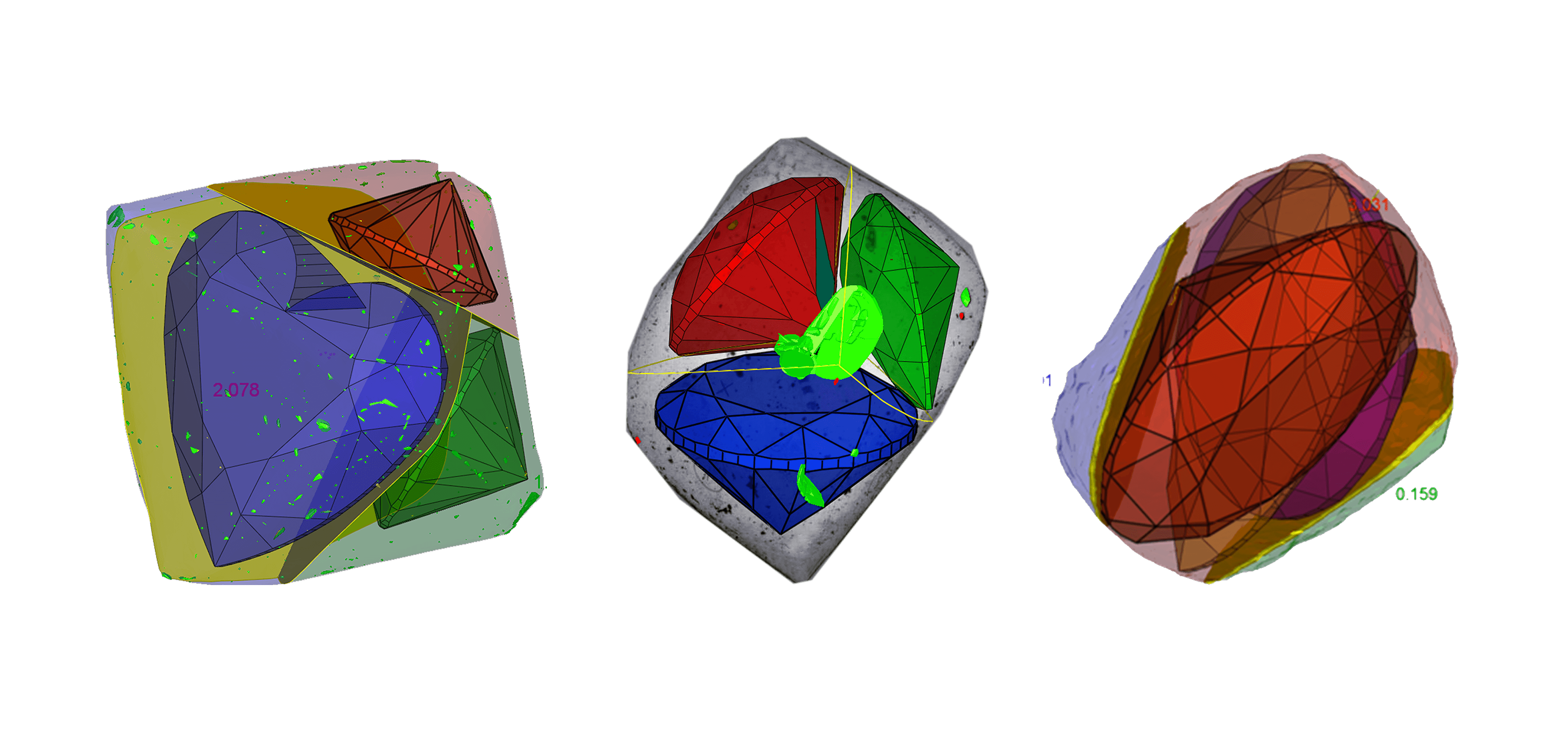 Rough diamond planning